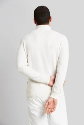 bugatti Rollkragenpullover Khaki/Creme/Beige/Weiß/Braun