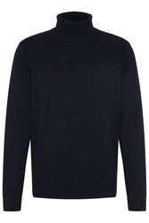 bugatti Rollkragenpullover Dunkelblau