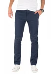 Pittman Herren Chino Hose Type Slim Fit Titibu Dunkelblau/Hellblau