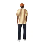 New Era T-Shirt NEYYAN Oversi Stripe grau/gelb