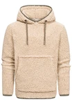 Amaci&Sons Kapuzenpullover SUNNYVALE Hoodie Sweatshirt Beige/Creme/Braun