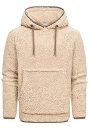 Kapuzenpullover SUNNYVALE Kapuzenpullover Teddyfell Herren Teddy Sweatjacke Plsch Hoodie Pullover Sweatshirt