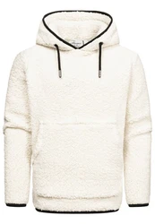 Amaci&Sons Kapuzenpullover SUNNYVALE Hoodie Sweatshirt Creme/Weiß/Beige