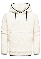 Amaci&Sons Kapuzenpullover SUNNYVALE Hoodie Sweatshirt Creme/Weiß/Beige