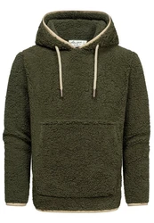 Amaci&Sons Kapuzenpullover SUNNYVALE Hoodie Sweatshirt Dunkelgrün/Grün