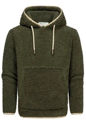 Amaci&Sons Kapuzenpullover SUNNYVALE Hoodie Sweatshirt Dunkelgrün/Grün