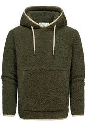 Kapuzenpullover SUNNYVALE Kapuzenpullover Teddyfell Herren Teddy Sweatjacke Plsch Hoodie Pullover Sweatshirt