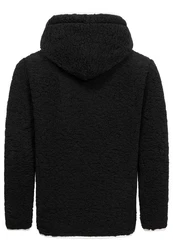 Amaci&Sons Kapuzenpullover SUNNYVALE Hoodie Sweatshirt Schwarz/Dunkelgrau/Creme