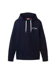 TOM TAILOR Sweatshirt Hoodie mit Logoprint blau