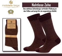 NoblesBox Norwegersocken Herren Bordeaux/Dunkelrot/Mischfarben/Lila/Dunkelblau