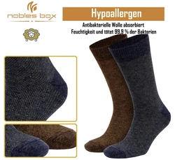 NoblesBox Norwegersocken Herren Khaki/Dunkelbraun/Dunkelblau/Dunkelgrün/Braun/Schwarz