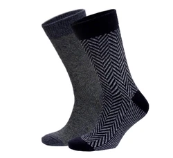 NoblesBox Norwegersocken Herren Dunkelblau/Dunkelgrau/Schwarz