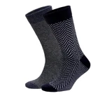 NoblesBox Norwegersocken Herren Dunkelblau/Dunkelgrau/Schwarz NoblesBox Norwegersocken Herren Dunkelblau/Dunkelgrau/Schwarz