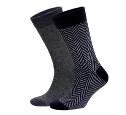 NoblesBox Norwegersocken Herren Dunkelblau/Dunkelgrau/Schwarz
