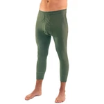 HERMKO Lange Unterhose 3440 Herren mit Eingriff Dunkelgrün/Khaki/Grün