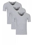 Yazubi V-Shirt Basic V-Neck Tee Grau/Hellgrau
