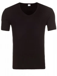Yazubi V-Shirt Basic V-Neck Tee Schwarz