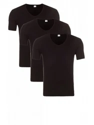 Yazubi V-Shirt Basic V-Neck Tee Schwarz