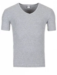 Yazubi V-Shirt Basic V-Neck Tee Grau/Hellgrau