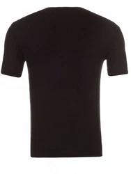 Yazubi V-Shirt Basic V-Neck Tee Schwarz/Dunkelbraun