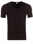 Yazubi V-Shirt Basic V-Neck Tee Schwarz/Dunkelbraun