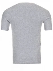 Yazubi V-Shirt Basic V-Neck Tee Grau/Hellgrau