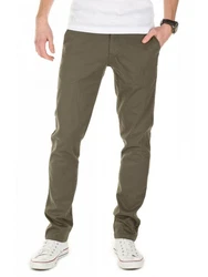 WOTEGA Chinohose Adriano Herren Slim Fit Chinohose Khaki/Dunkelgrün