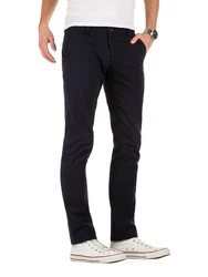 WOTEGA Chinohose Adriano Herren Slim Fit Chinohose Dunkelblau