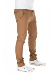 WOTEGA Chinohose Adriano Herren Slim Fit Chinohose Khaki/Braun/Beige