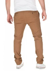 WOTEGA Chinohose Adriano Herren Slim Fit Chinohose Khaki/Braun/Beige
