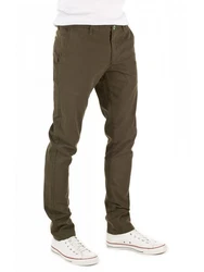 WOTEGA Chinohose Adriano Herren Slim Fit Chinohose Khaki/Dunkelgrün