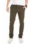 WOTEGA Chinohose Adriano Herren Slim Fit Chinohose Khaki/Dunkelgrün