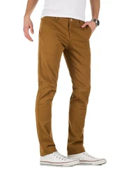 WOTEGA Chinohose Adriano Herren Slim Fit Chinohose Khaki/Braun/Beige