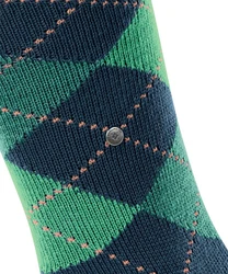 Burlington Kniestrümpfe Preston Blau/Türkis