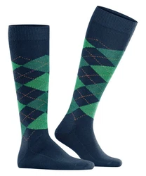 Burlington Kniestrümpfe Preston Blau/Türkis