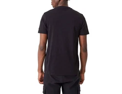 New Era T-Shirt Script Chibul Grau/Schwarz