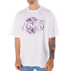 New Era T-Shirt NBA Infill Logo Weiß/Lila/Fliederfarben/Dunkelblau/Rosa