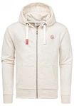 Amaci&Sons Kapuzenpullover MILTON Sweatjacke Beige/Creme/Weiß/Khaki/Rot