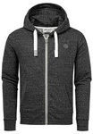 Amaci&Sons Kapuzenpullover MILTON Sweatjacke Dunkelgrau/Grau
