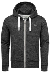 Amaci&Sons Kapuzenpullover MILTON Sweatjacke Dunkelgrau/Grau