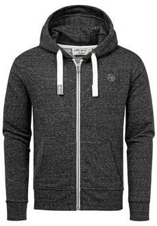 Amaci&Sons Kapuzenpullover MILTON Sweatjacke Dunkelgrau/Grau