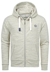 Amaci&Sons Kapuzenpullover MILTON Sweatjacke Khaki/Grau/Braun/Creme/Beige/Hellgrau