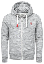 Amaci&Sons Kapuzenpullover MILTON Sweatjacke Grau/Hellgrau