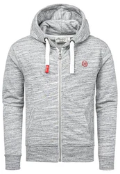 Amaci&Sons Kapuzenpullover MILTON Sweatjacke Grau/Hellgrau