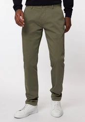 Roy Robson Hose Slim Fit Dunkelgrün/Khaki/Grün