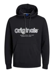 Jack & Jones Sweatshirt JORLAKEWOOD SWEAT HOOD BF LN Dunkelblau/Schwarz/Dunkelgrau
