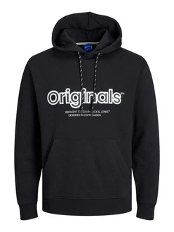 Jack & Jones Sweatshirt JORLAKEWOOD SWEAT HOOD BF LN Dunkelblau/Schwarz/Dunkelgrau Jack & Jones Sweatshirt JORLAKEWOOD SWEAT HOOD BF LN Dunkelblau/Schwarz/Dunkelgrau