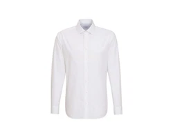 Seidensticker Herren Shaped Bügelfrei Kent Langarm Business Shirt Weiß/Creme