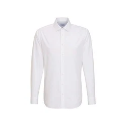 Seidensticker Herren Shaped Bügelfrei Kent Langarm Business Shirt Weiß/Creme