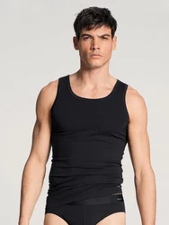 CALIDA Cotton Code Athletic Shirt Schwarz/Dunkelblau